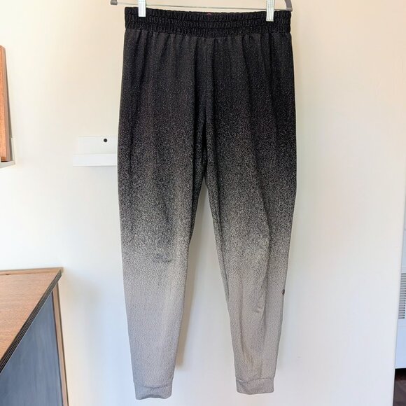 MPG Totally Ombre Printed Jogger Pants Women's M Black Grey Athleisure - Picture 2 of 9